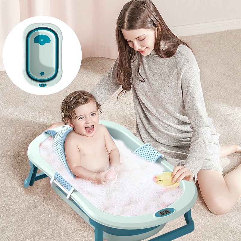 baby bath tub with thermometer