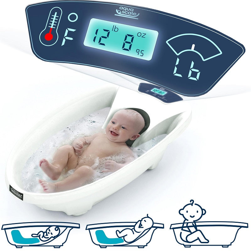 baby bath tub with thermometer