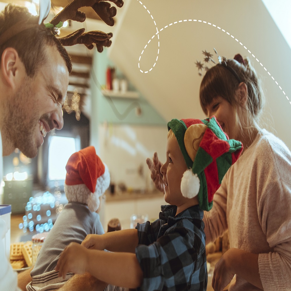 Toddlers Spend a Happy Christmas