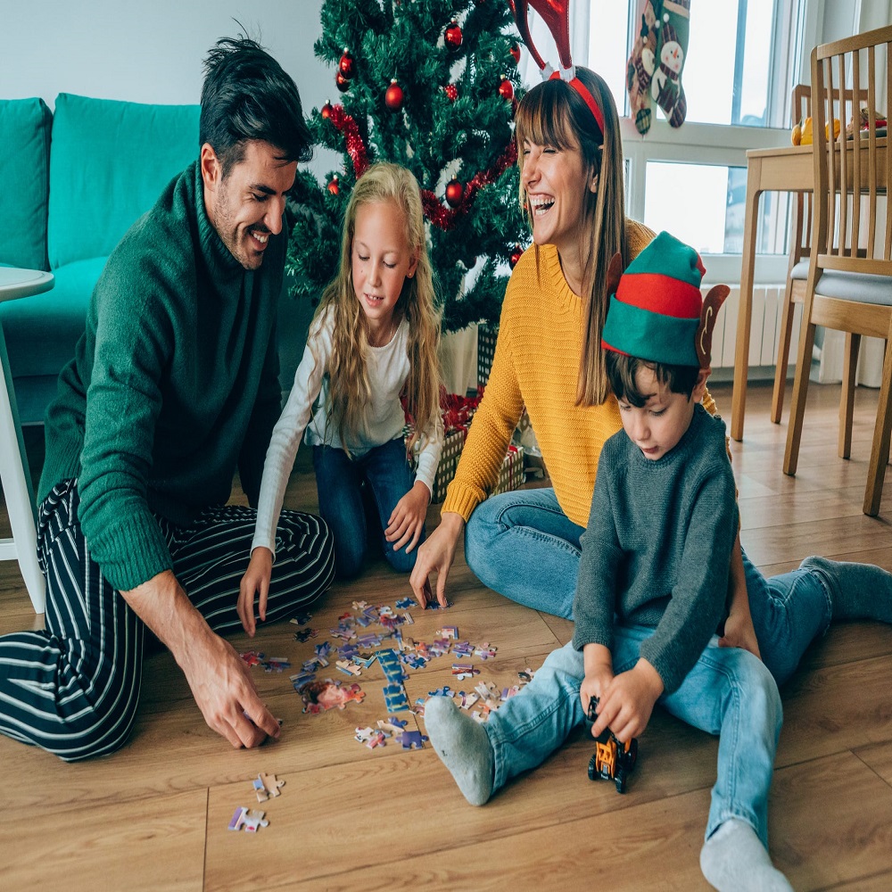 Toddlers Spend a Happy Christmas