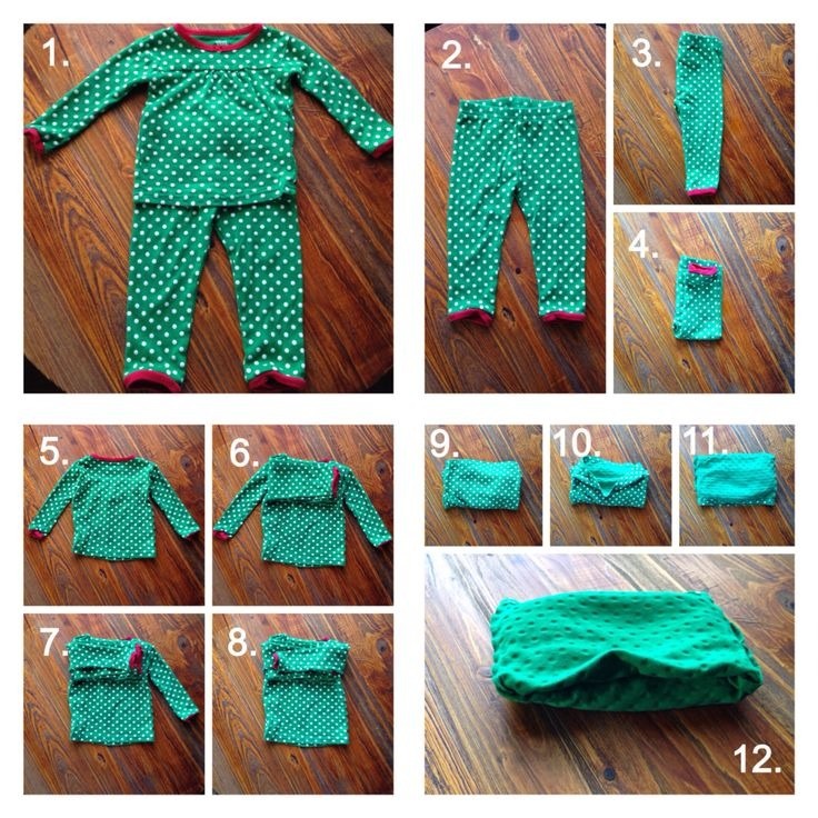 how to fold baby clothes