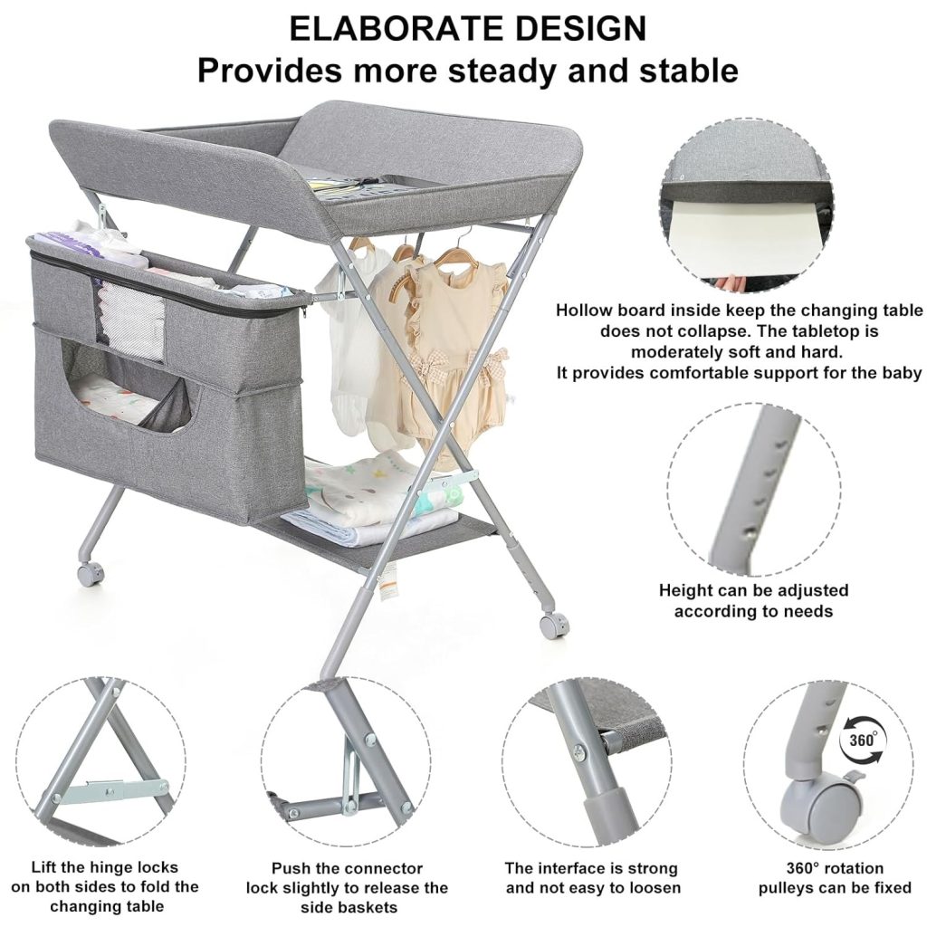 changing nappy table